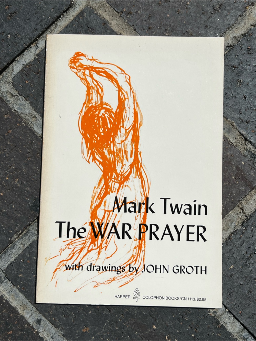 Vintage 1970 Book The War Prayer by Mark Twain